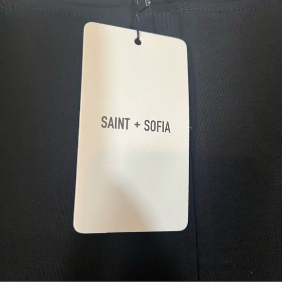 NWT Saint & Sophia City Culotte Black Pull On Pants Classic Career Wear Size 16 - Picture 4 of 11